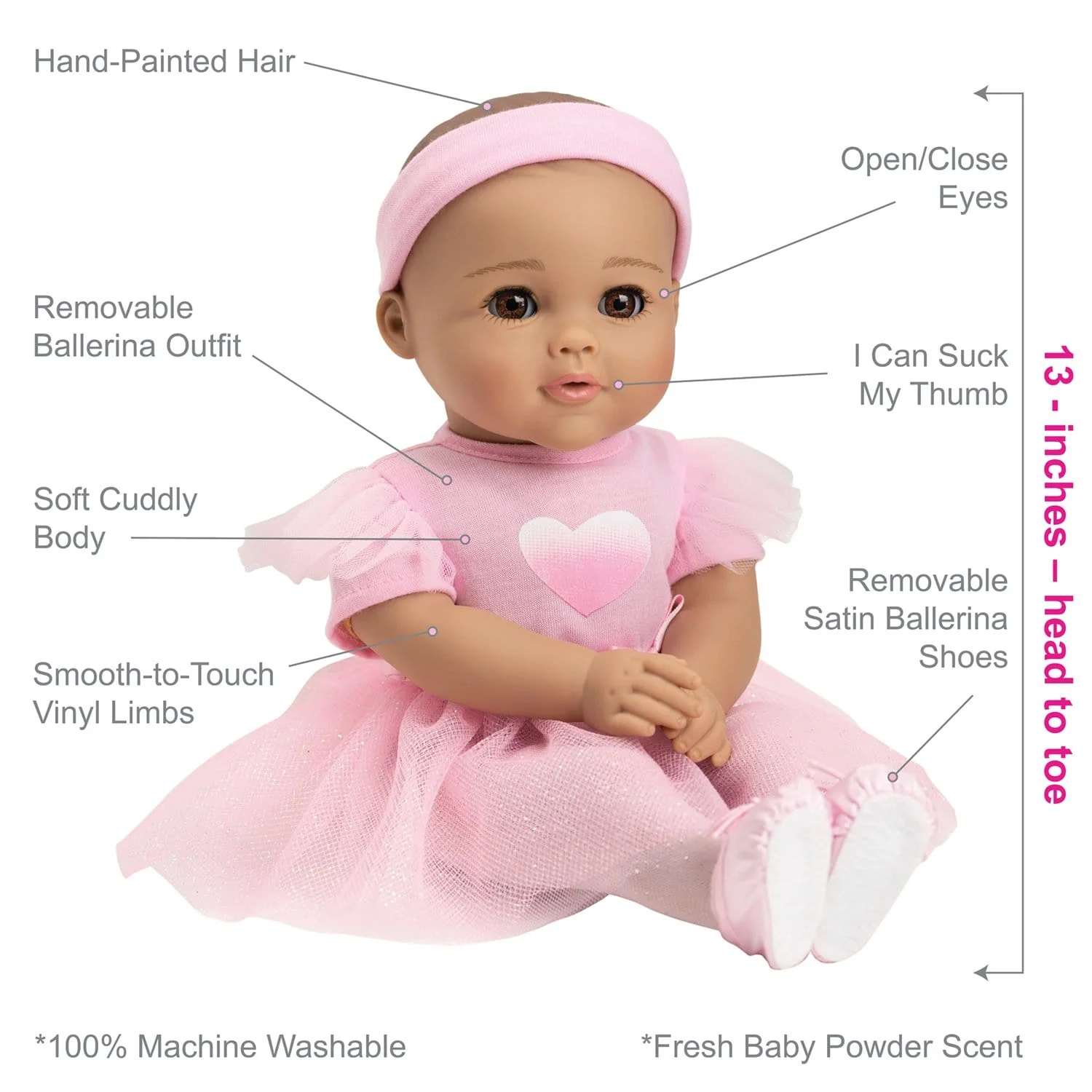Adora Ballerina Baby Doll Set - Clara - Image 3