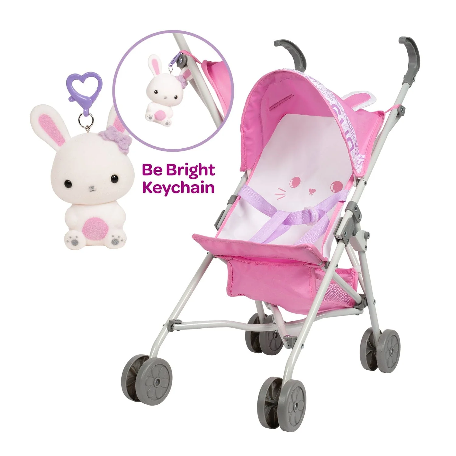 Adora Be Bright Baby Doll Stroller - Bunny - Image 6