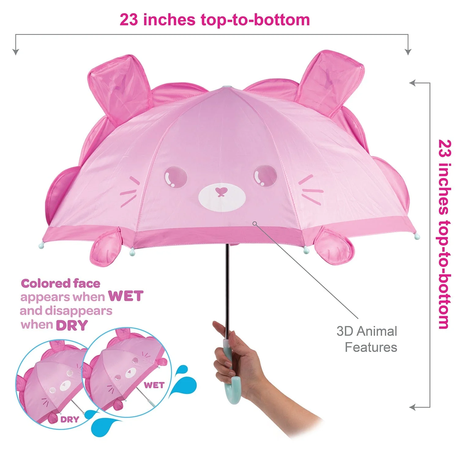 Adora Be Bright Kids’ Umbrella - Magic Reveal Lion - Image 4