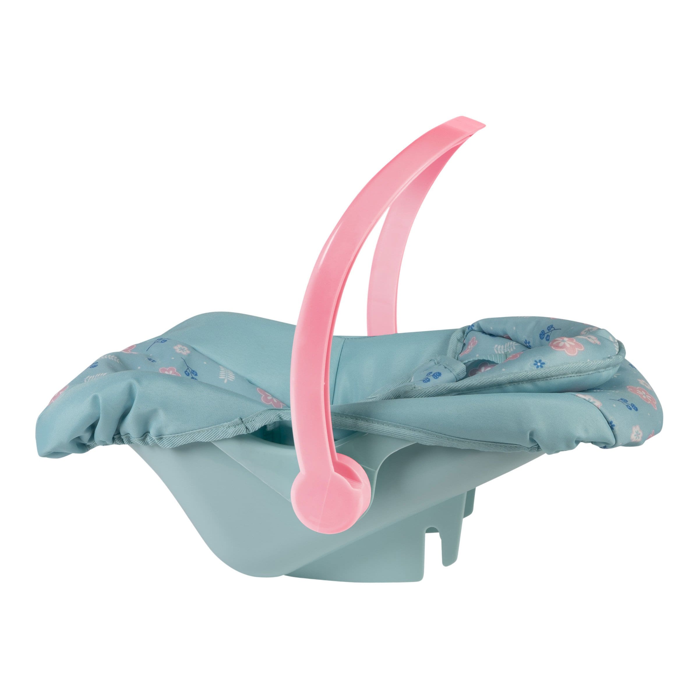 Adora Baby Doll Car Seat - Blue Flower Power (Pink handle) - Image 6