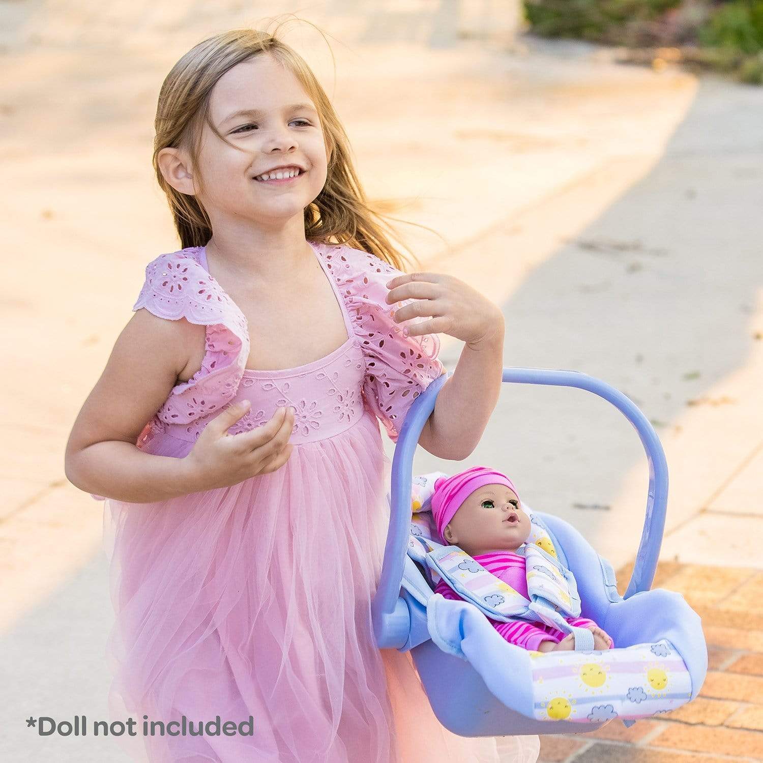 Adora Baby Doll Car Seat Carrier - Color-Changing Sunny Days - Image 4