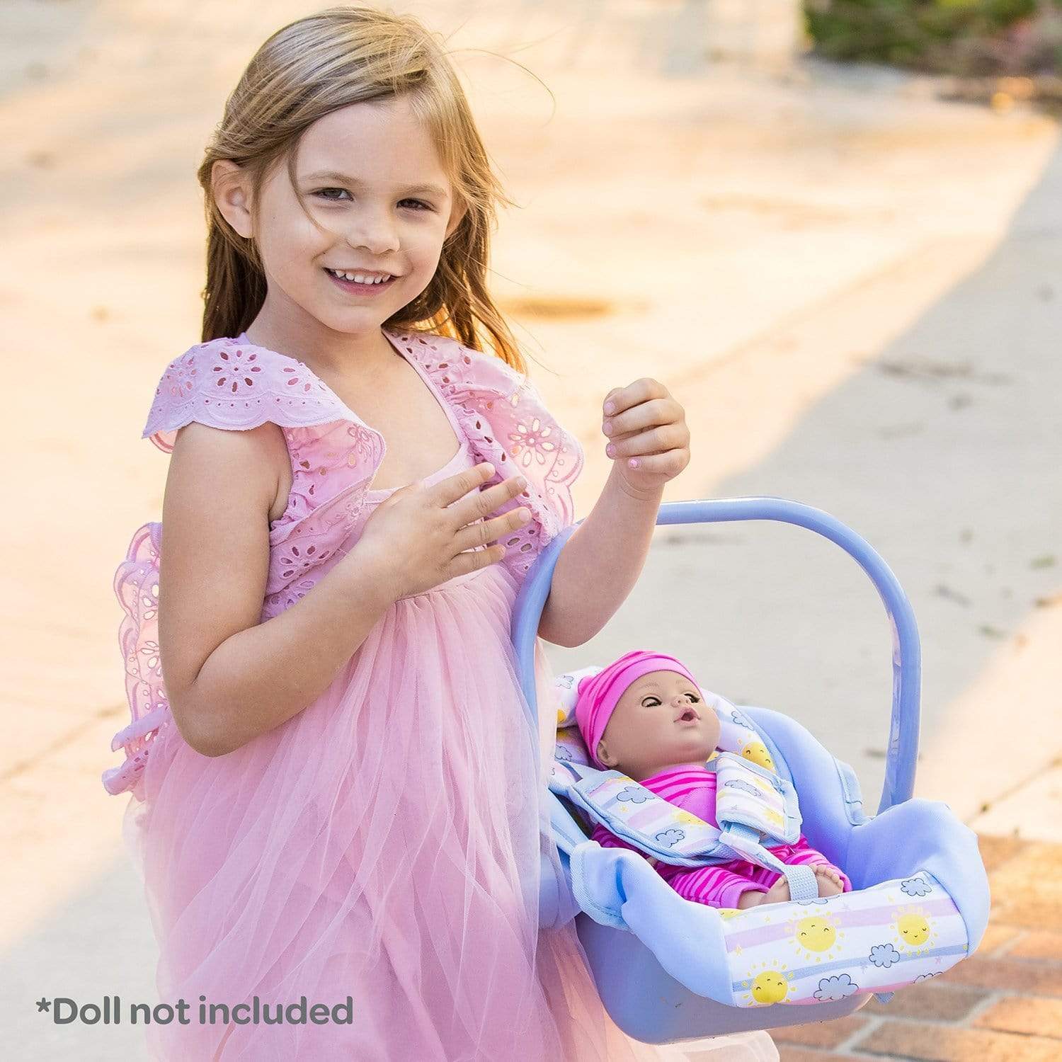 Adora Baby Doll Car Seat Carrier - Color-Changing Sunny Days - Image 8