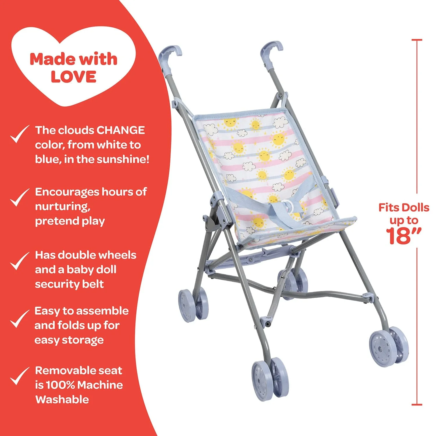 Adora Sunny Days Umbrella Stroller - Image 4
