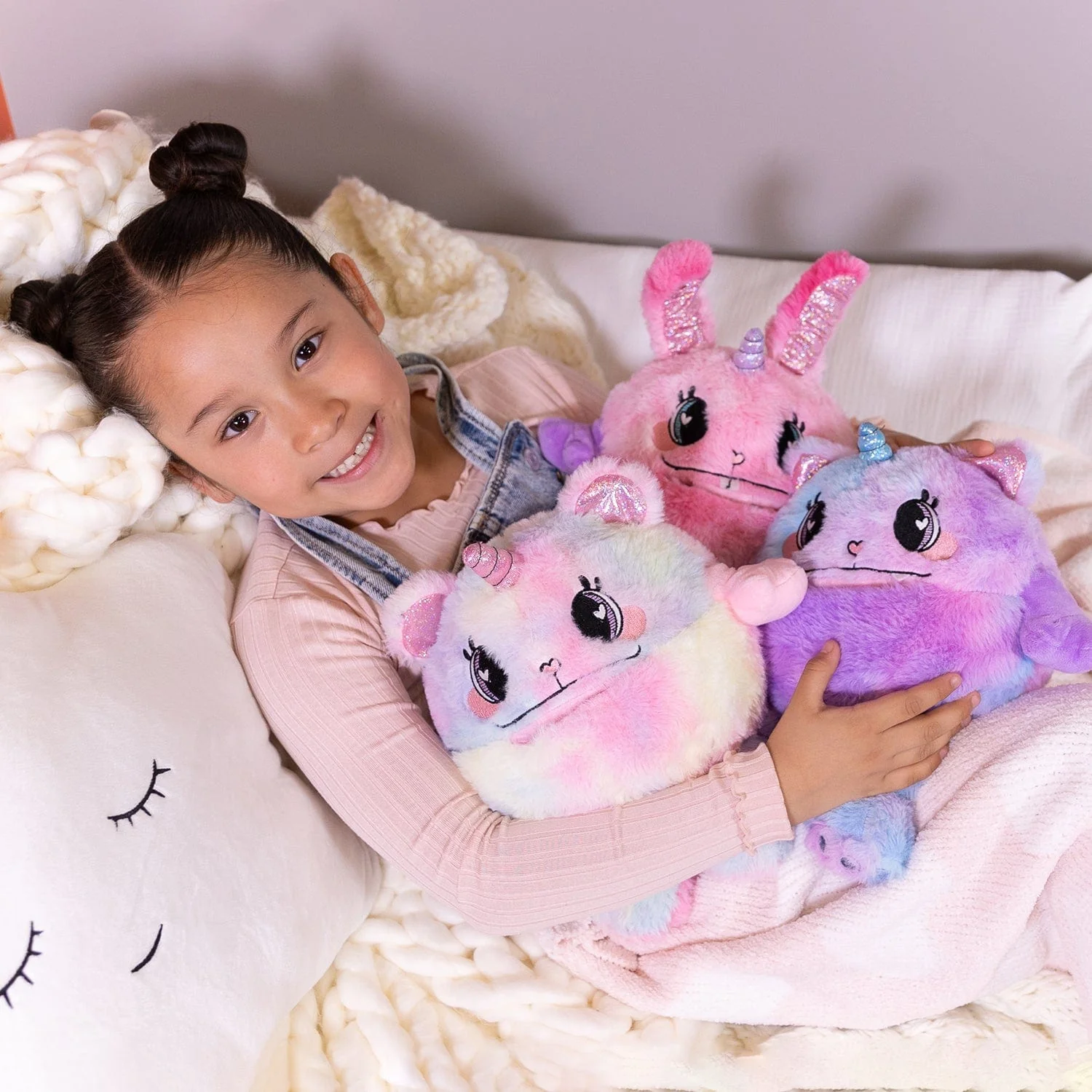 Cuddle Monster Weighted Stuffed Animal Fidget Toy - Bunny Hugs - Image 3