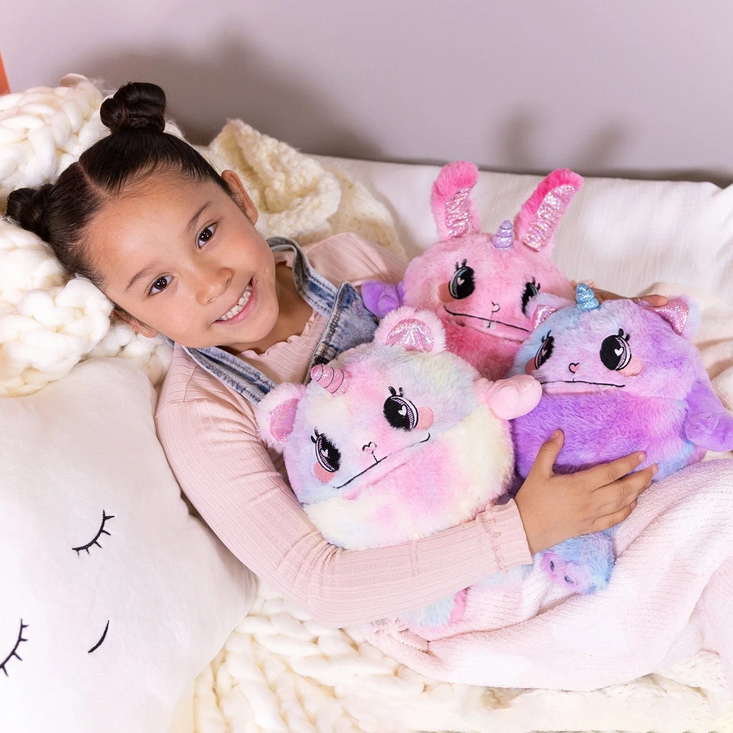 Cuddle Monster Weighted Stuffed Animal Fidget Toy - Kitty Calm - Image 3
