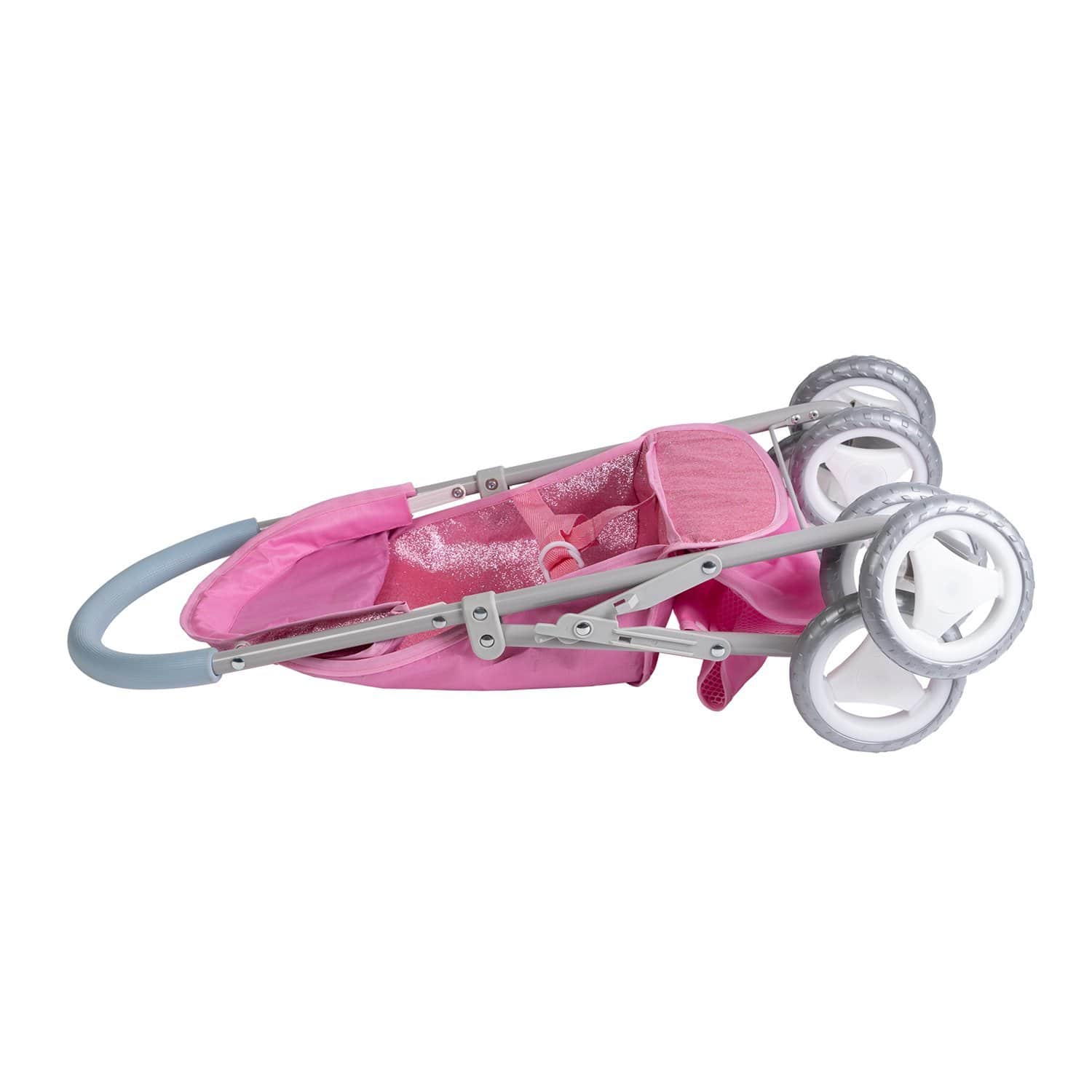 Adora Glittery Baby Doll Stroller with Light-Up Wheels & Medium Shade - Glam Pink - Image 10
