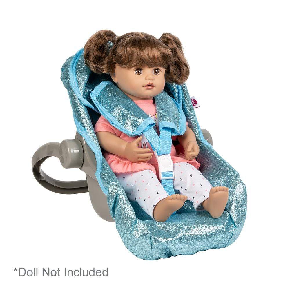 Adora Baby Doll Car Seat Carrier - Blue Glitter - Image 6