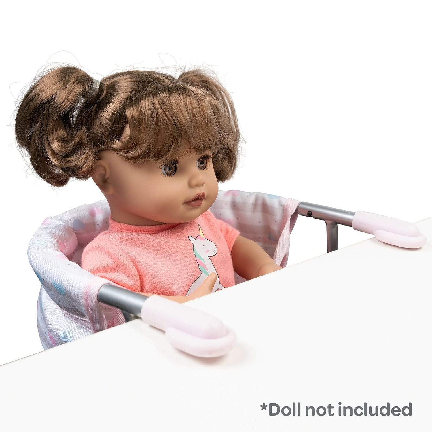 Adora Baby Doll Feeding Seat - Pastel Pink Hearts - Image 6