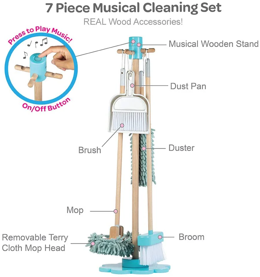 Pretend Play Musical Cleaning Set - Image 5