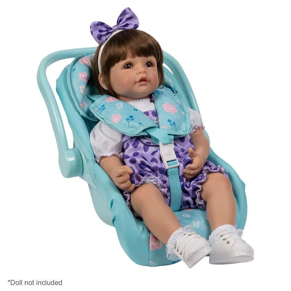 Adora Baby Doll Car Seat - Blue Flower Power - Image 3