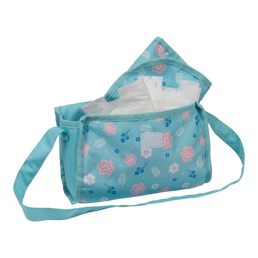 Adora Baby Doll Diaper Bag - Blue Flower Power - Image 3