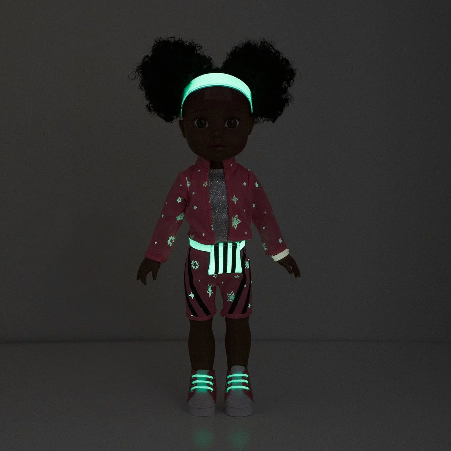 Adora Glow Girls African American Doll Set with Glow-in-the-Dark Clothes & Accessories - Serena - Image 6