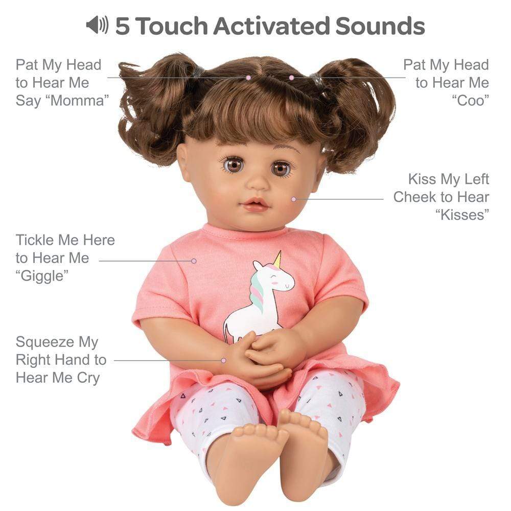Adora Cuddle & Coo Interactive Talking Doll Unicorn Magic 3-Piece Set - Image 4