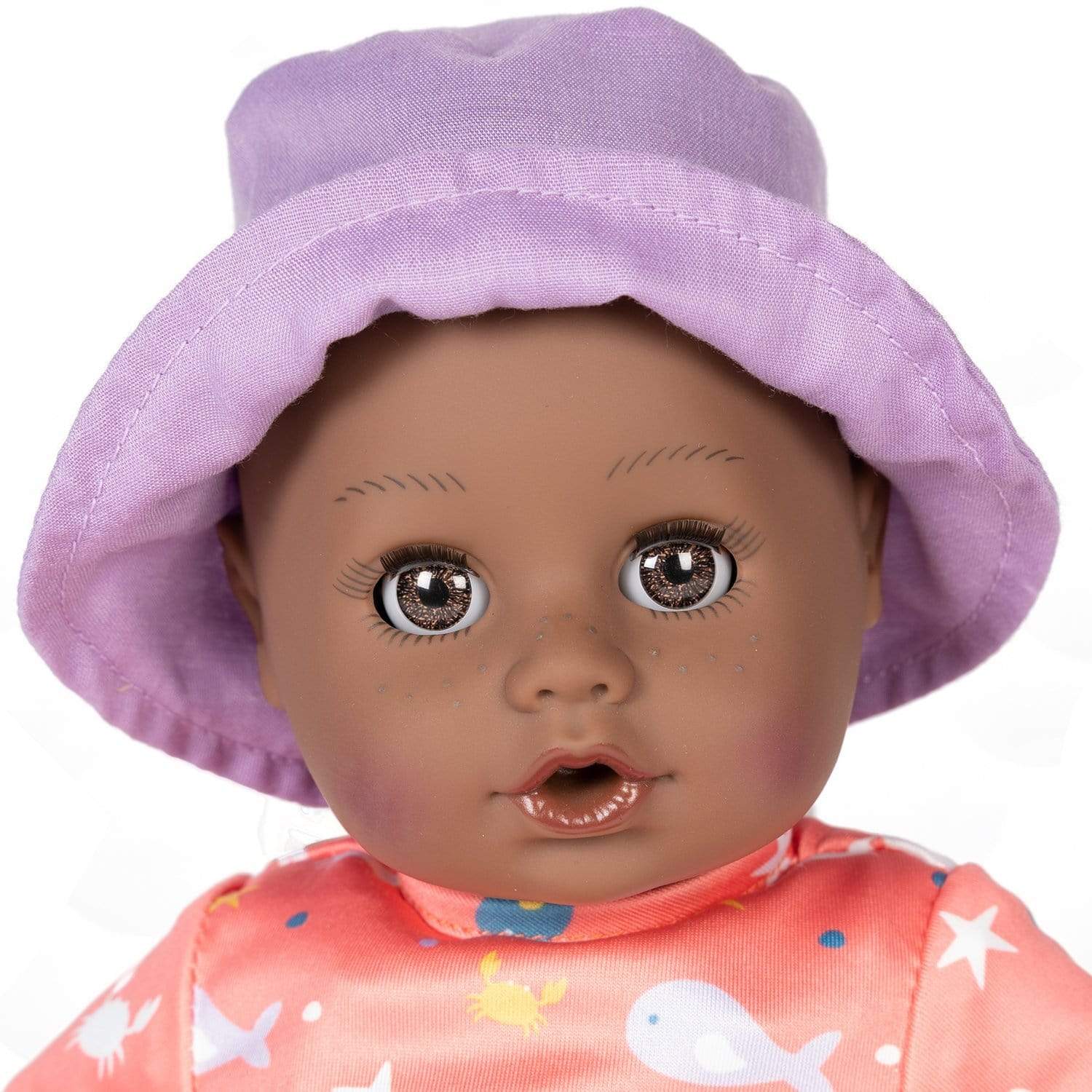 Adora Beach Baby African American Doll with Sun-Activated Freckles, Clothes & Accessories Set - Baby Piper - Image 3