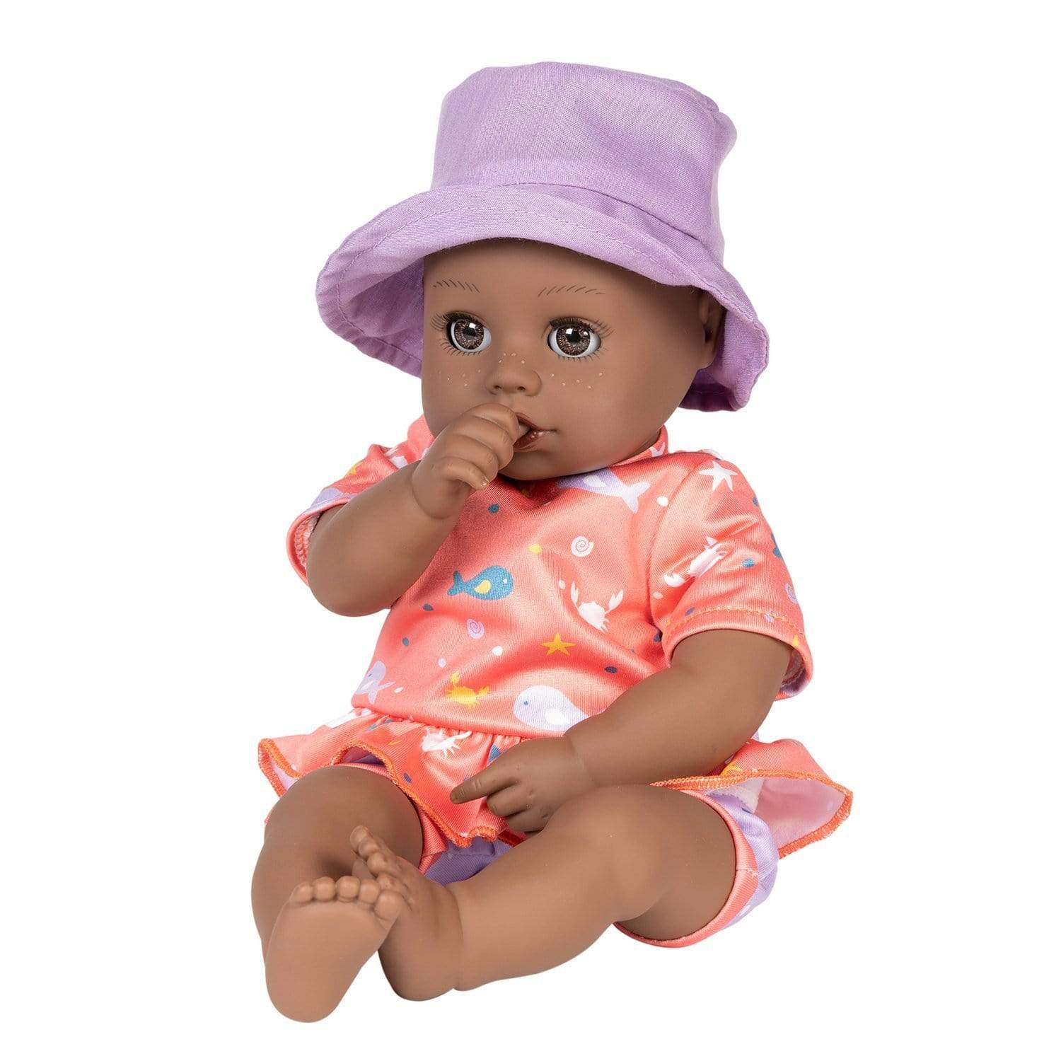 Adora Beach Baby African American Doll with Sun-Activated Freckles, Clothes & Accessories Set - Baby Piper - Image 8