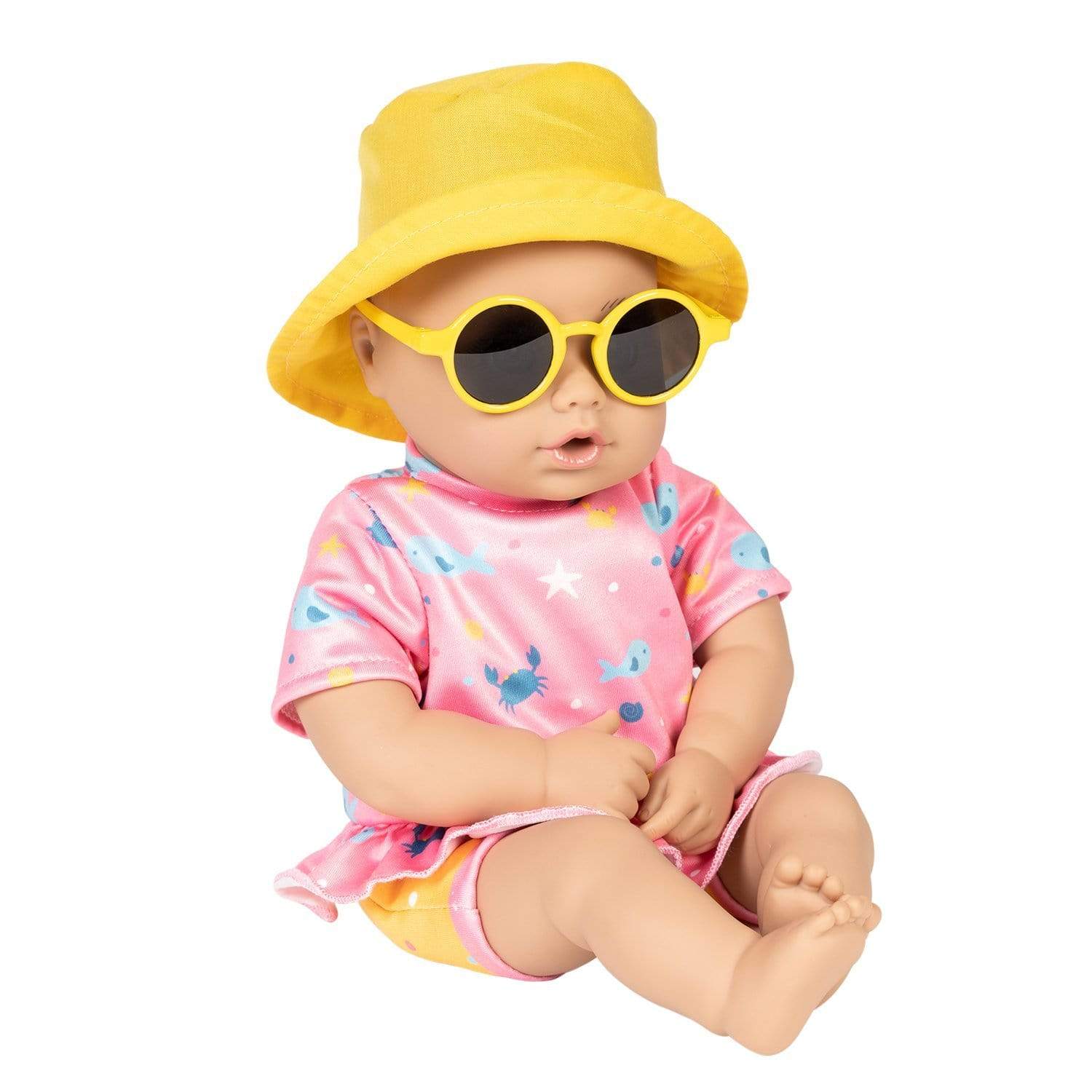 Adora Beach Baby Doll with Sun-Activated Freckles, Clothes & Accessories Set - Baby Rose - Image 6