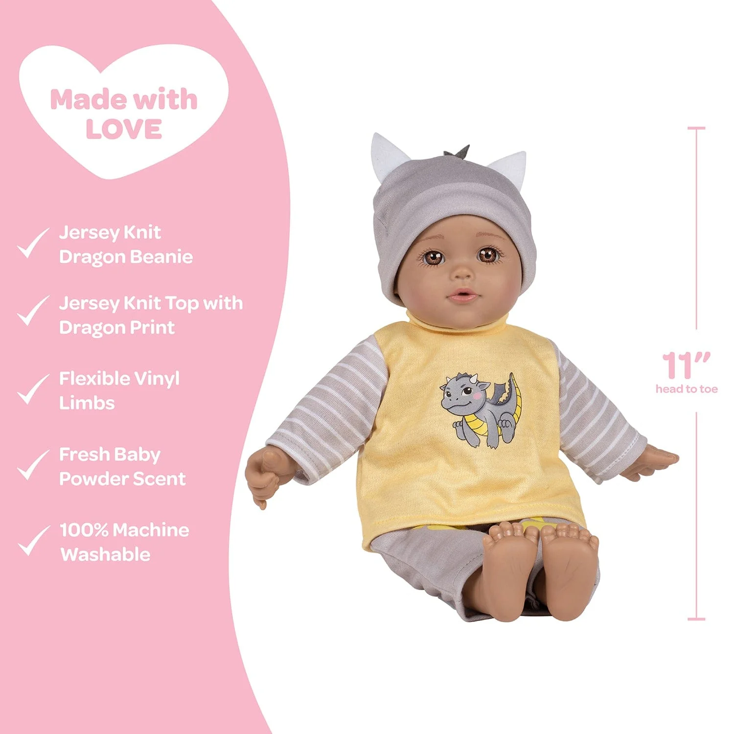 Adora Little Love Baby Doll, Clothes & Accessories Set - Cutie Dragon - Image 4