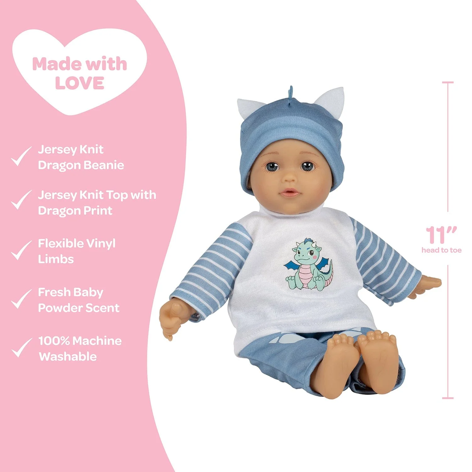 Adora Little Love Baby Doll, Clothes & Accessories Set - Happy Dragon - Image 4