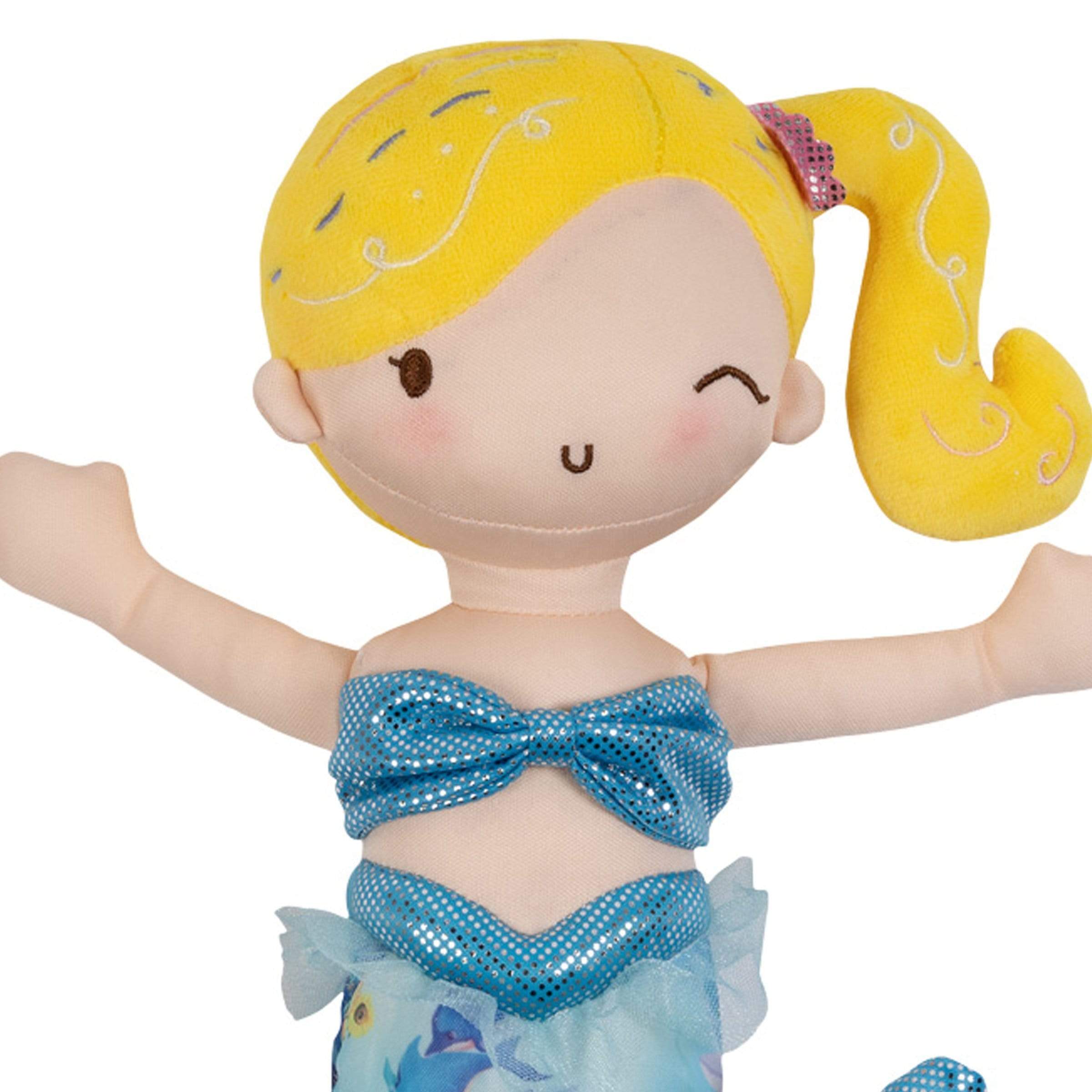 Adora Mermaid Magic Doll Plush with Color-Changing Tail - Aqua - Image 3