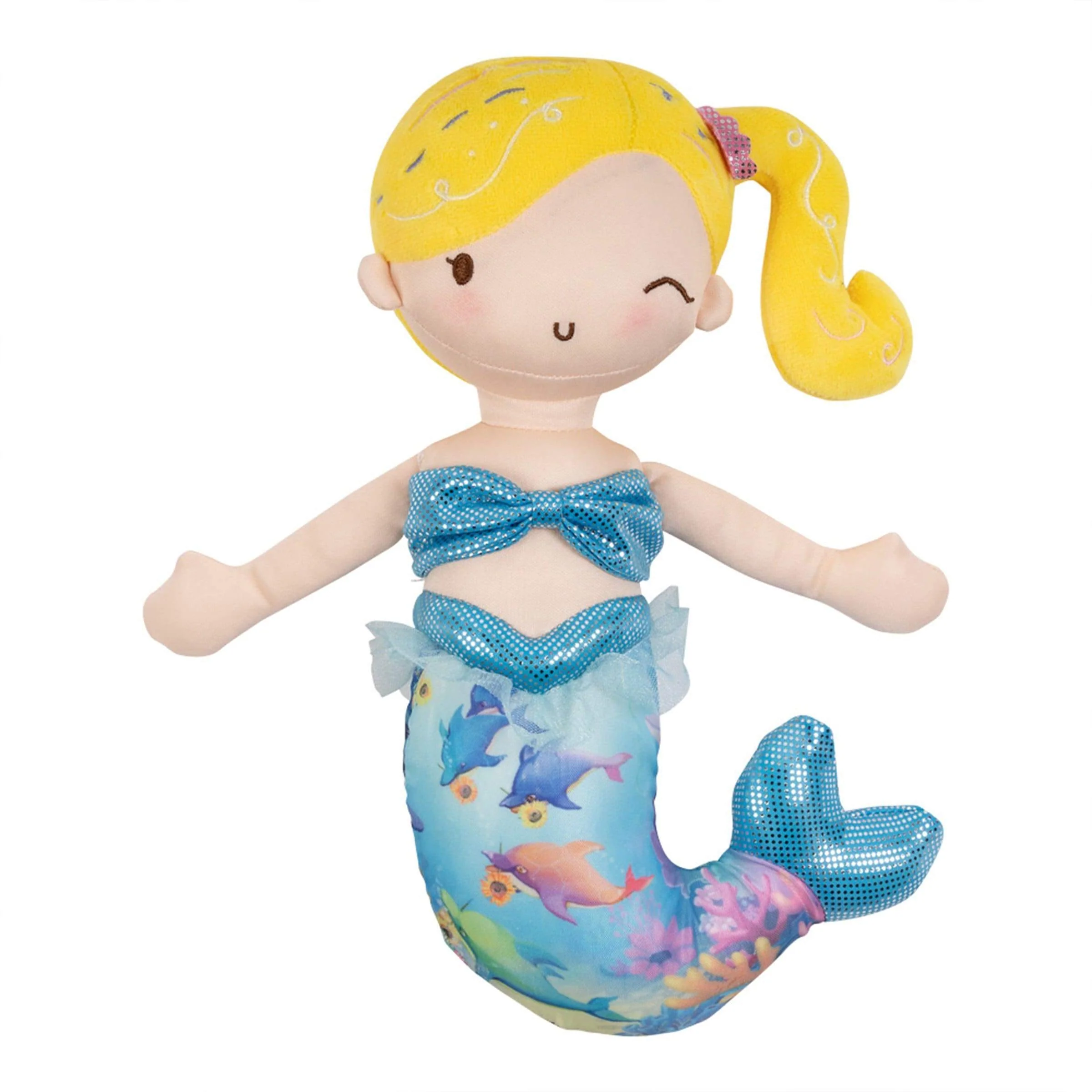 Adora Mermaid Magic Doll Plush with Color-Changing Tail - Aqua - Image 5