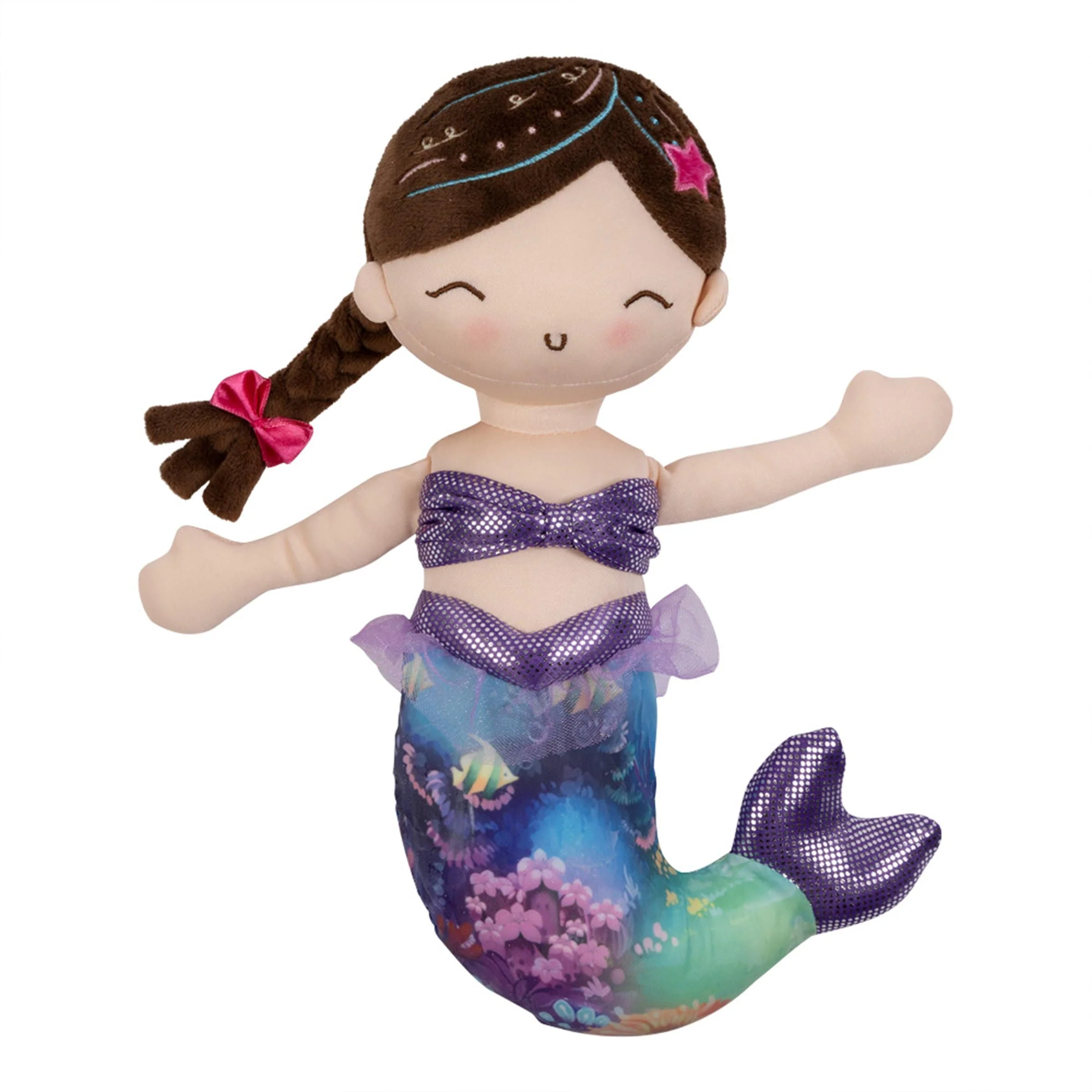 Adora Mermaid Magic Doll Plush with Color-Changing Tail - Coral - Image 5