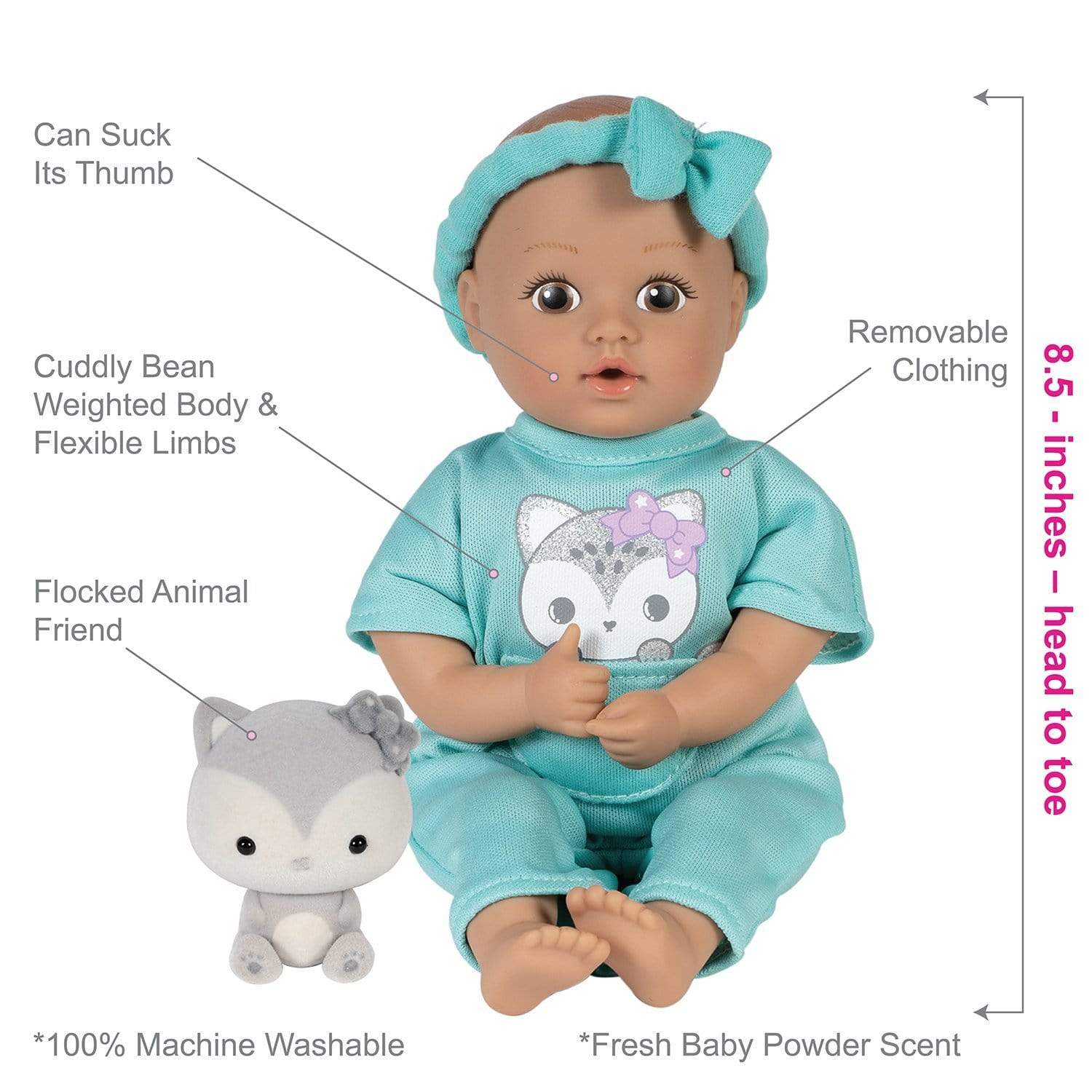 Adora Be Bright Baby Doll Set - Tots & Friends Baby Wolf - Image 3