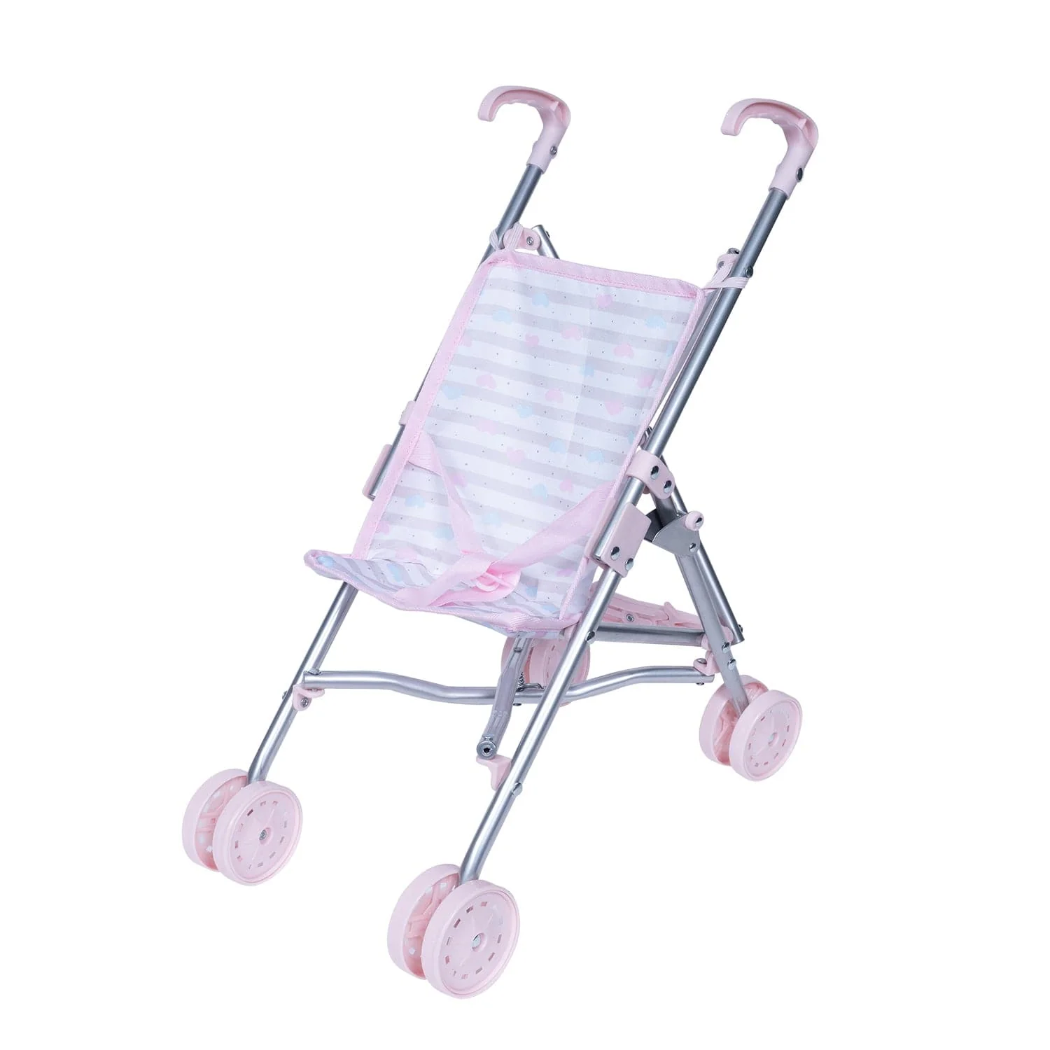 Mini Umbrella Baby Doll Stroller - Classic Pastel Pink - Image 5