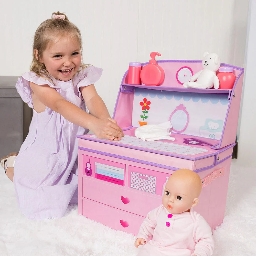 Adora Perfectly Pink Baby Doll, Changing Table & Accessories Set - Image 4