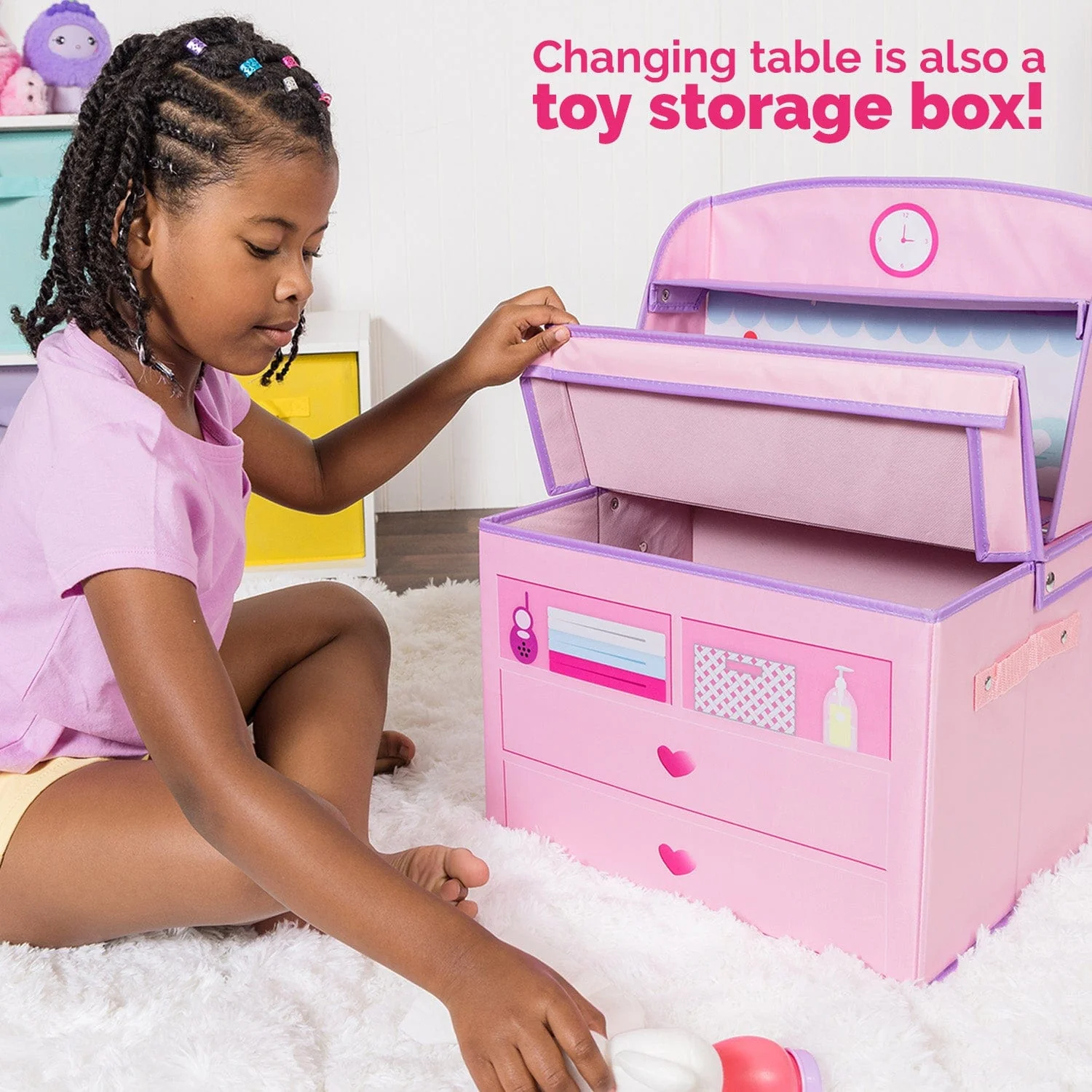 Adora Perfectly Pink Baby Doll, Changing Table & Accessories Set - Image 8
