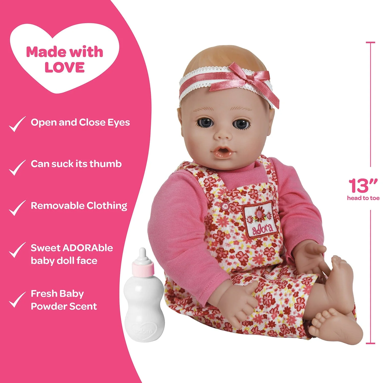 Adora PlayTime Baby Flower Baby Doll, Doll Clothes & Accessories Set - Image 4
