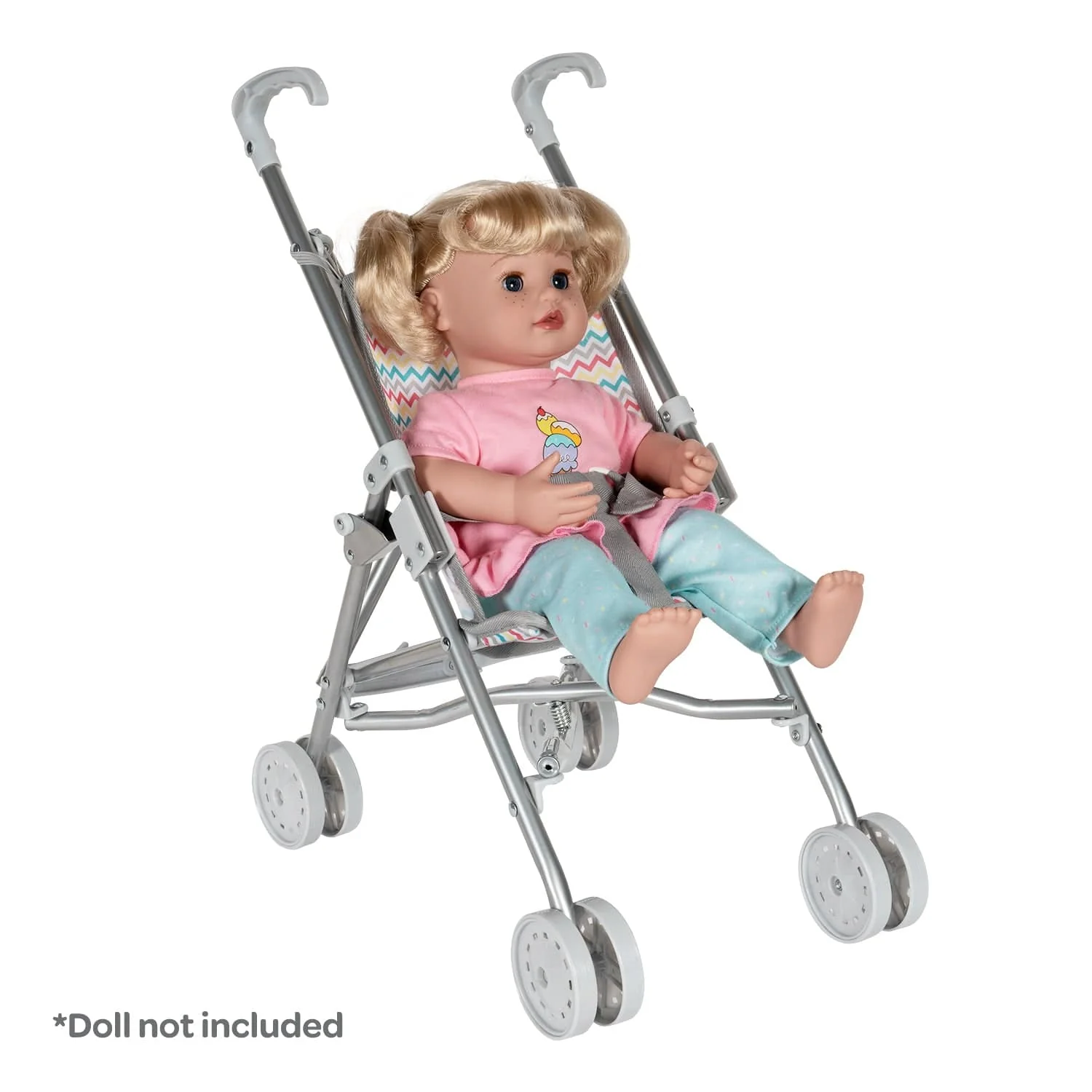 Adora Baby Doll Mini Stroller - Zig Zag Rainbow - Image 8