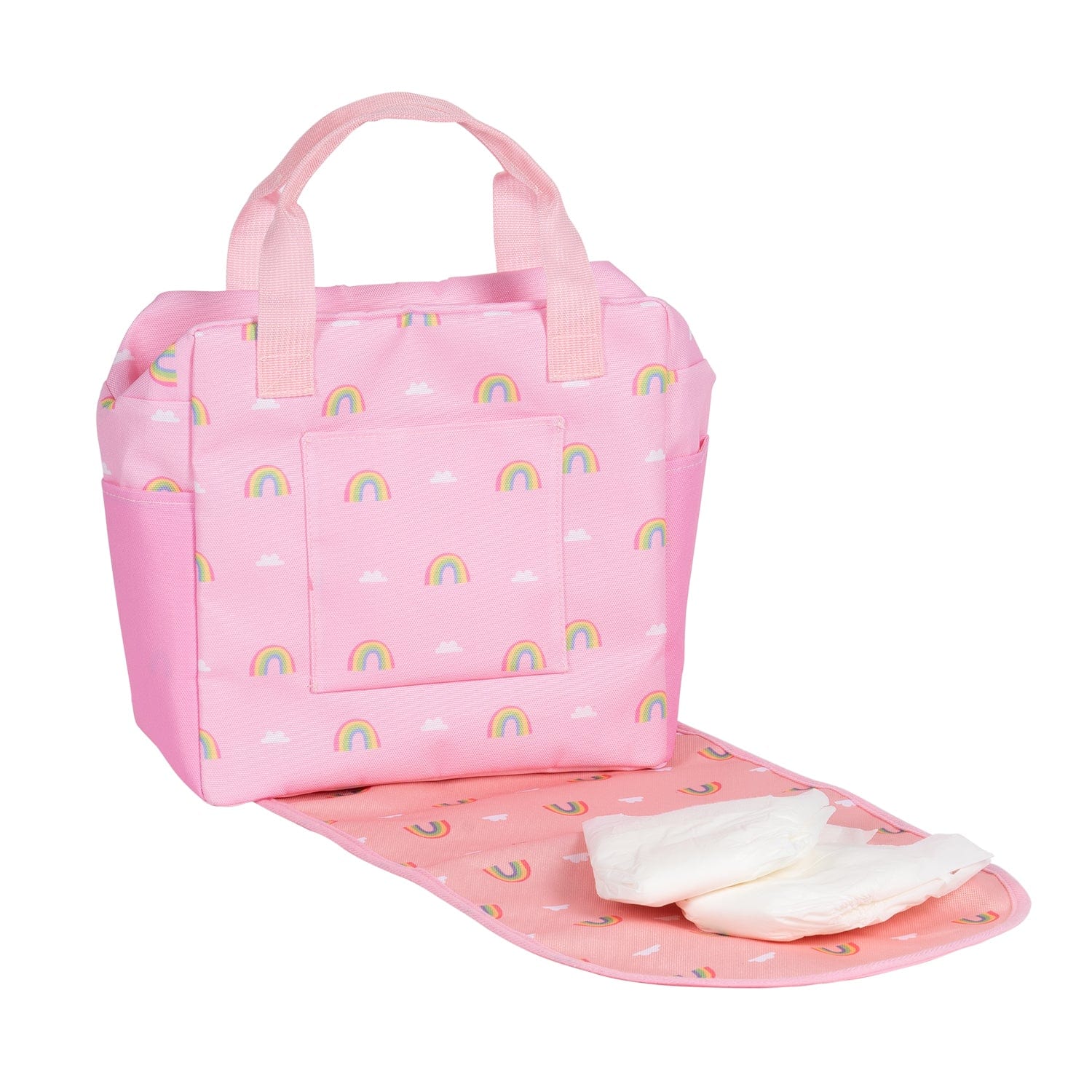 Adora Baby Doll Diaper Bag Backpack & Doll Accessories Set - Rainbow Rose - Image 8