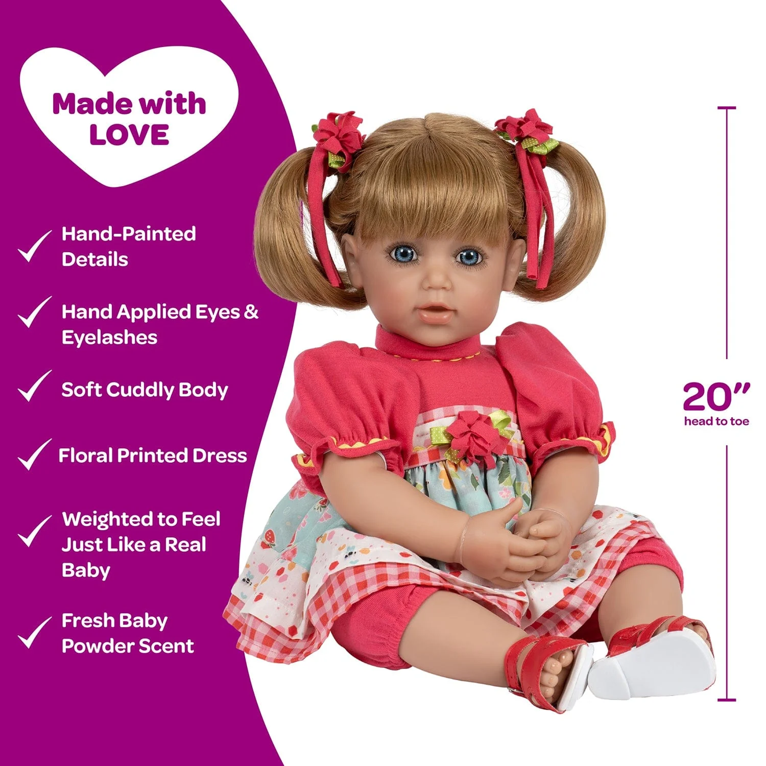Adora Toddlertime Polka-Dot Picnic Baby Doll, Doll Clothes & Accessories Set - Image 4