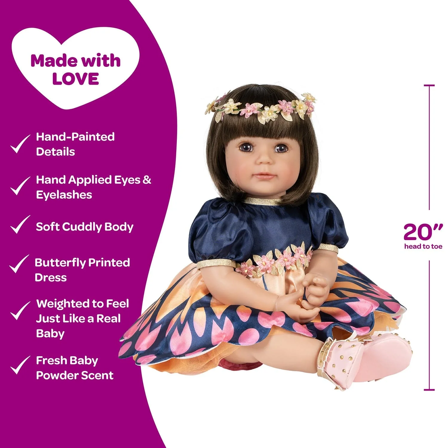 Adora Toddlertime Flutterbye Baby Doll, Doll Clothes & Accessories Set - Image 4