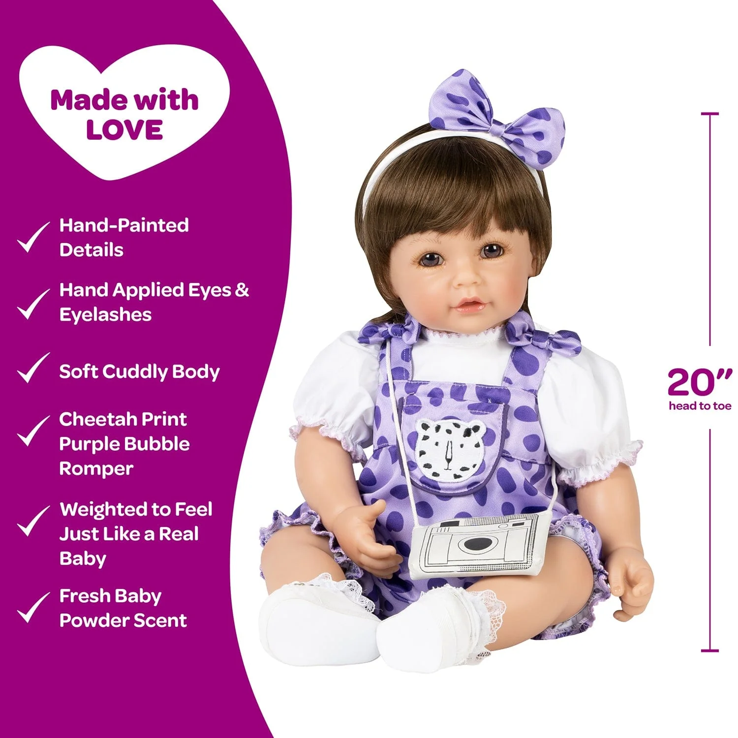 Adora Toddlertime Cheetah Girl Baby Doll, Doll Clothes & Accessories Set - Image 5