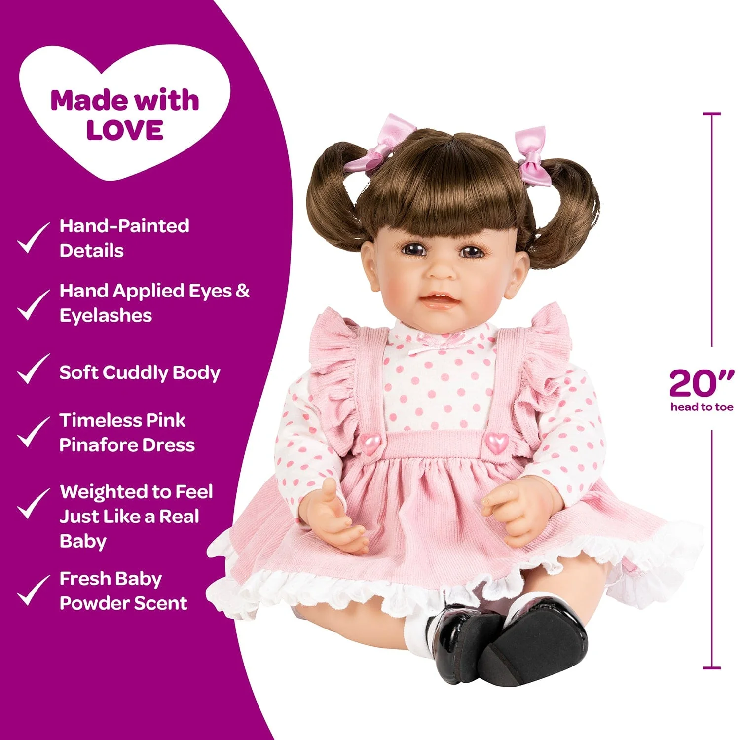 Adora Toddlertime Vintage Girl Baby Doll, Doll Clothes & Accessories Set - Image 4