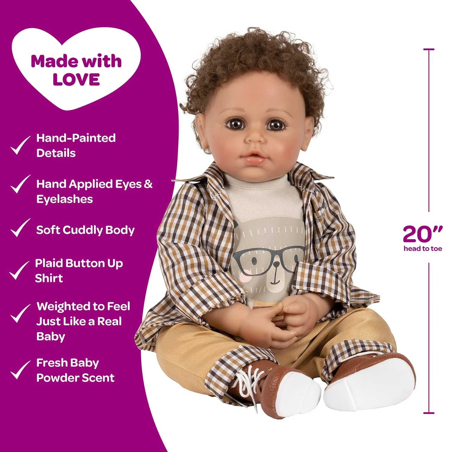 Adora Toddlertime Bear Hugs Boy Baby Doll, Doll Clothes & Accessories Set - Image 4