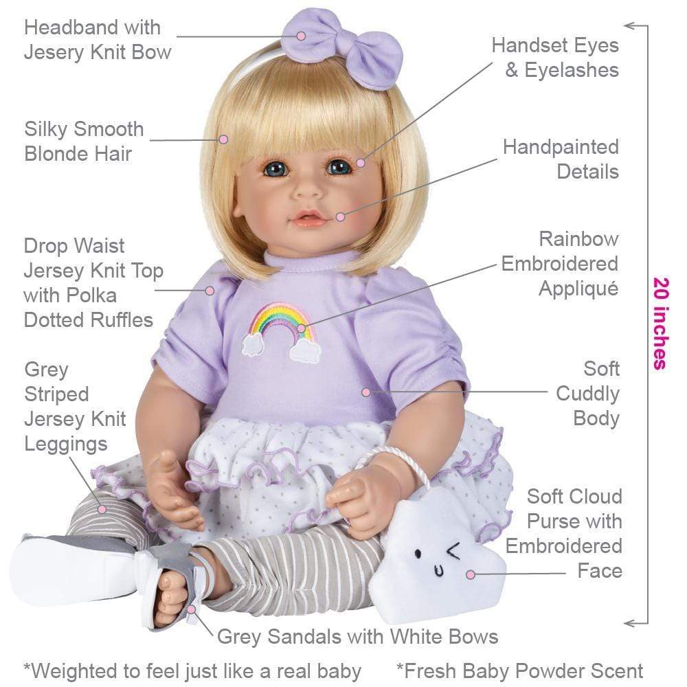 Adora Toddlertime Over the Rainbow Baby Doll, Doll Clothes & Accessories Set - Image 4