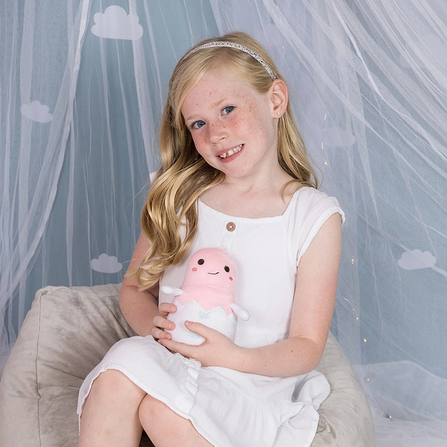 Adora Snuggle & Glow Dinosaur Stuffed Animal, Reversible Glow-in-the-Dark Pet - Image 4