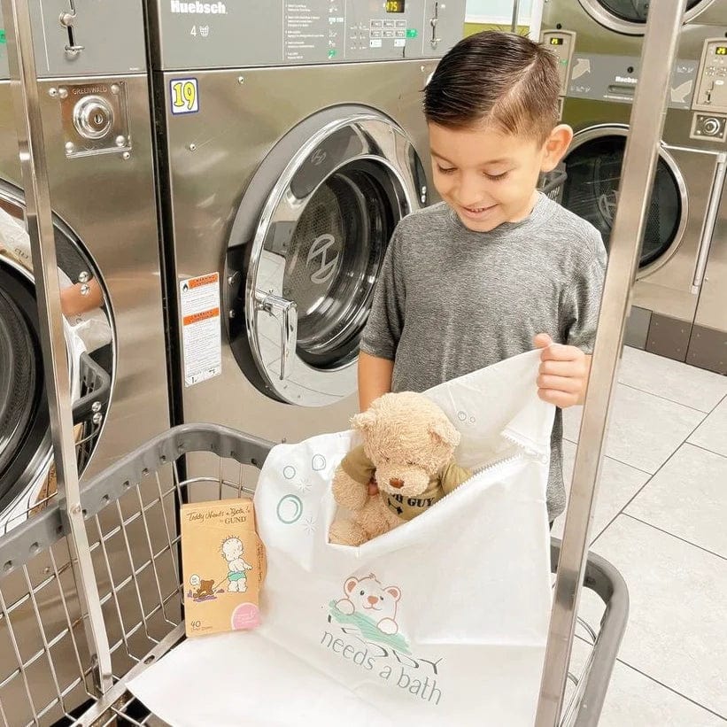 Teddy Needs a Bath Extra Large Washer and Dryer Bag - 20"X30" - Image 5