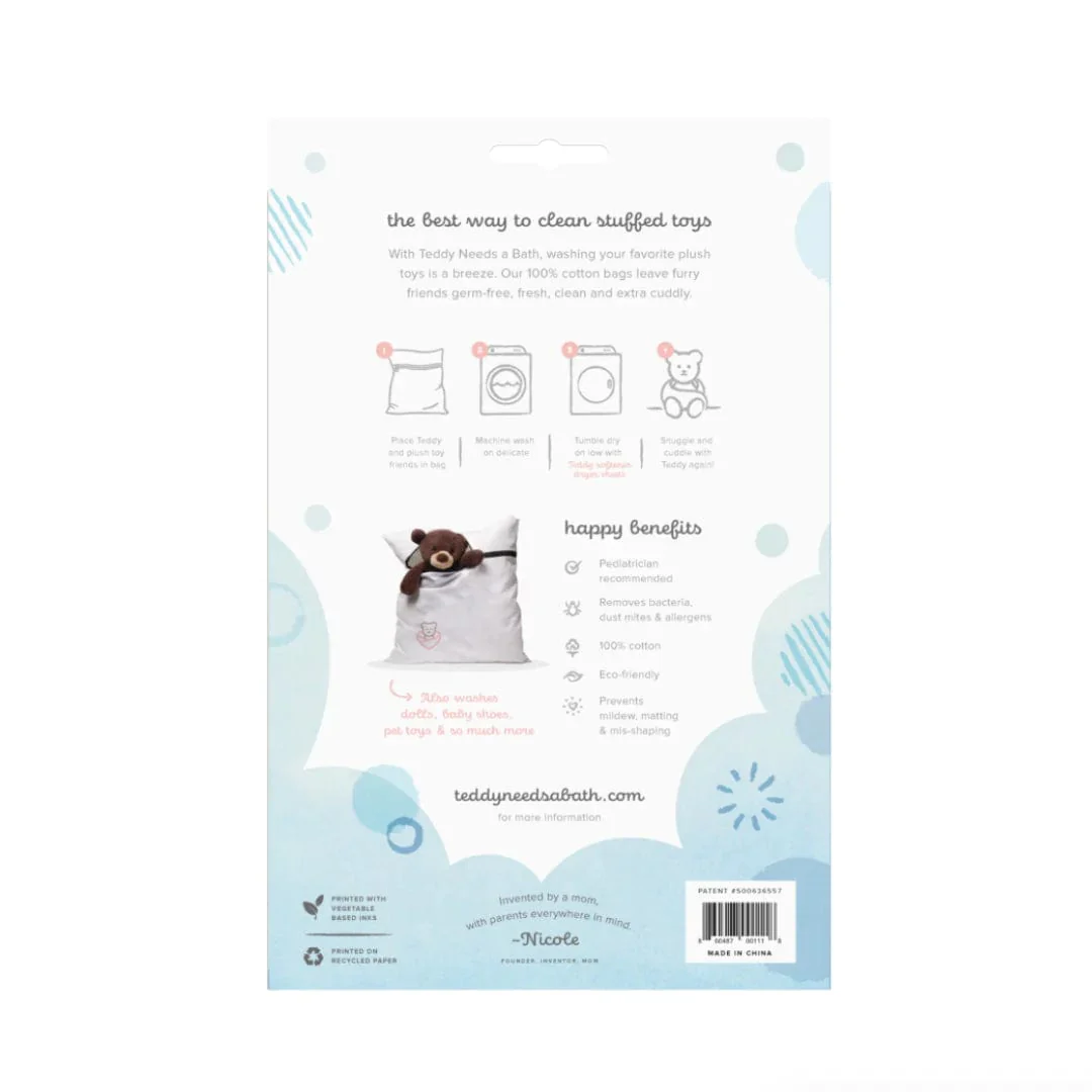 Teddy Needs a Bath Extra Large Washer and Dryer Bag - 20"X30" - Image 7