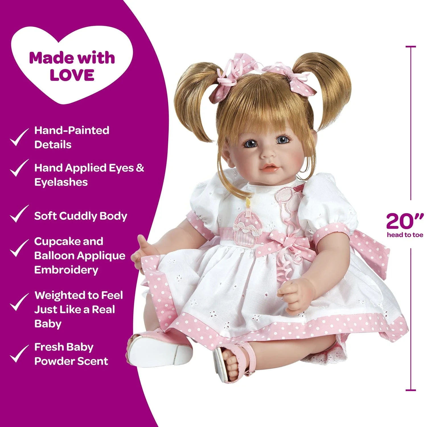 Adora Toddlertime Happy Birthday Baby Doll, Doll Clothes & Accessories Set - Image 4