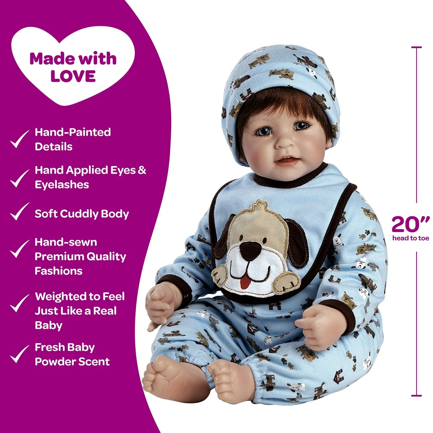 Adora Toddlertime WOOF! Boy Baby Doll, Doll Clothes & Accessories Set - Image 4
