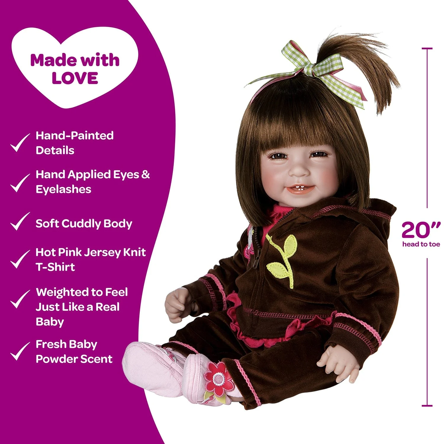 Adora Toddlertime Workout Chic Baby Doll, Doll Clothes & Accessories Set - Image 4