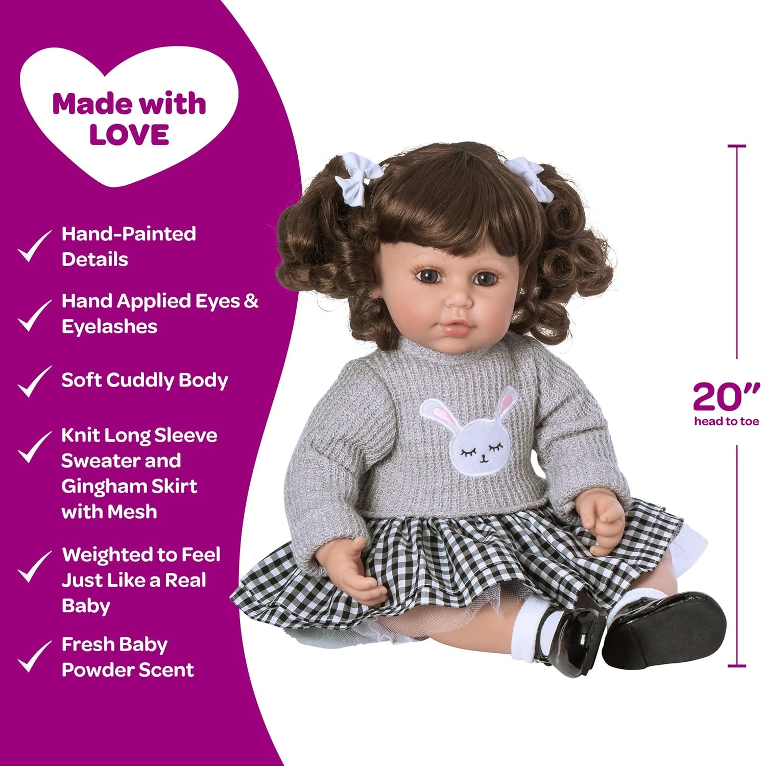 Adora Toddlertime Preppy Baby Doll, Doll Clothes & Accessories Set - Image 4