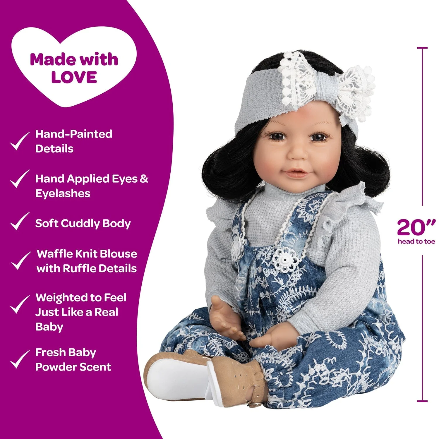 Adora Toddlertime Vintage Lace Baby Doll, Doll Clothes & Accessories Set - Image 4