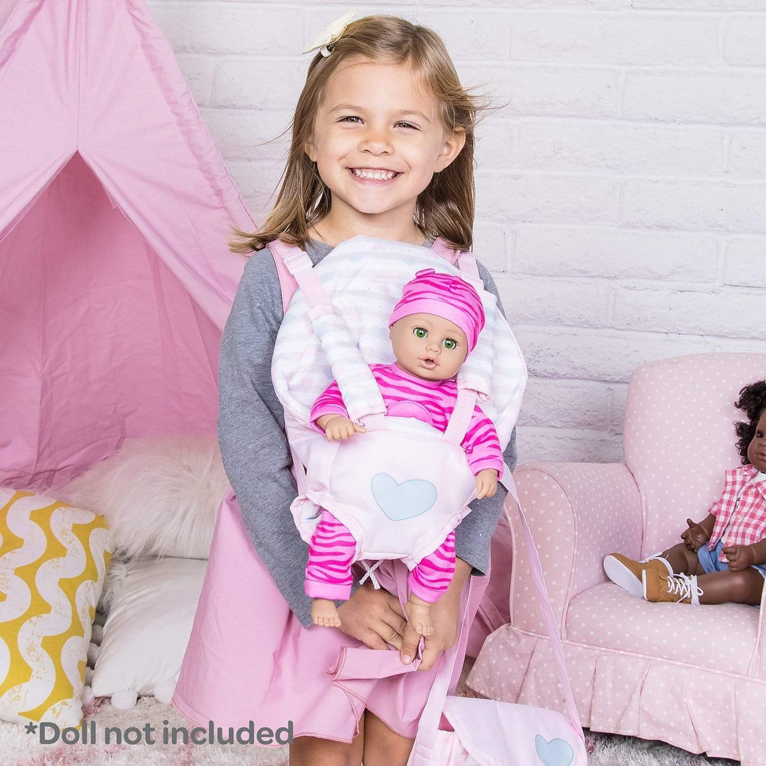 Adora Classic Pastel Pink Baby Carrier Snuggle - Image 4