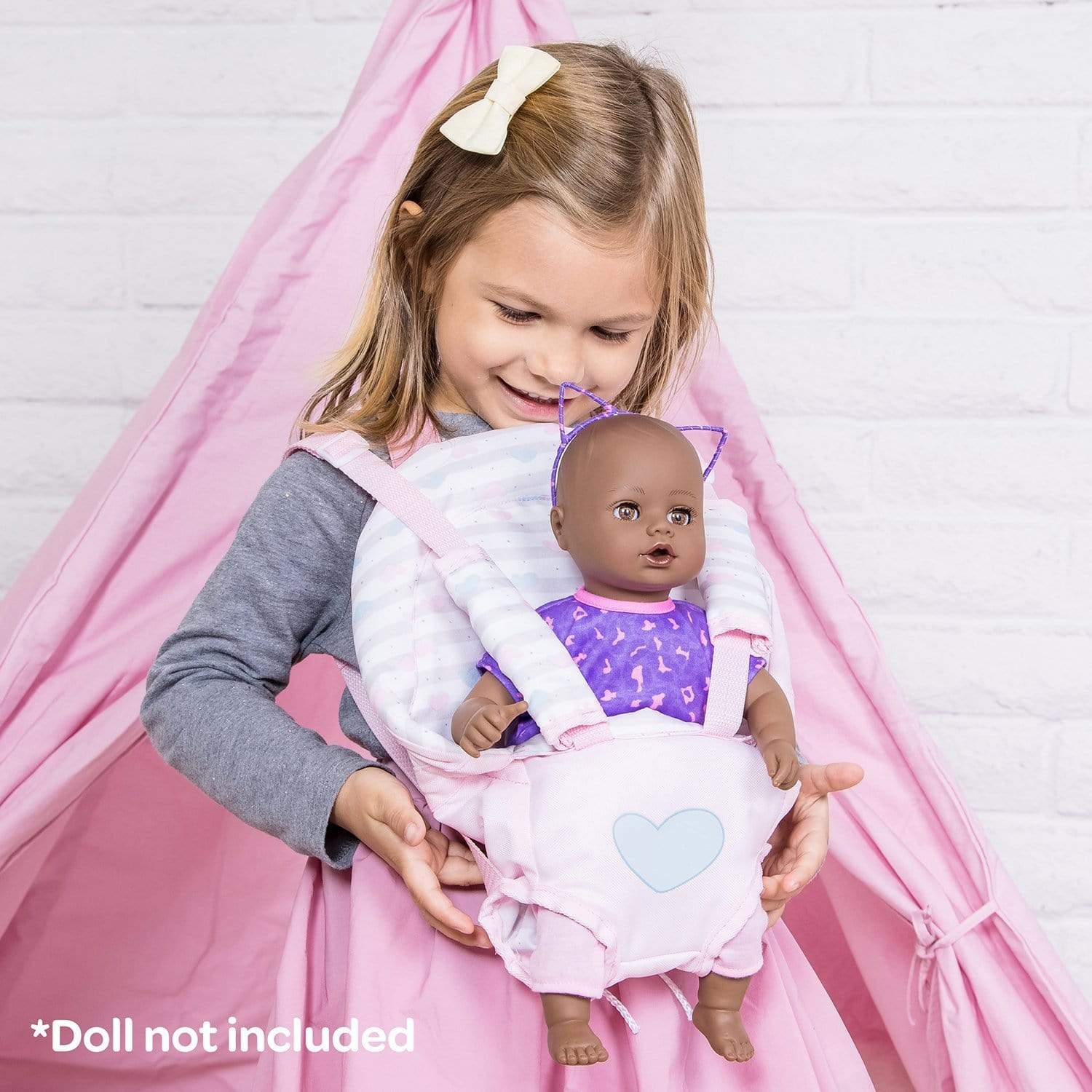 Adora Classic Pastel Pink Baby Carrier Snuggle - Image 6