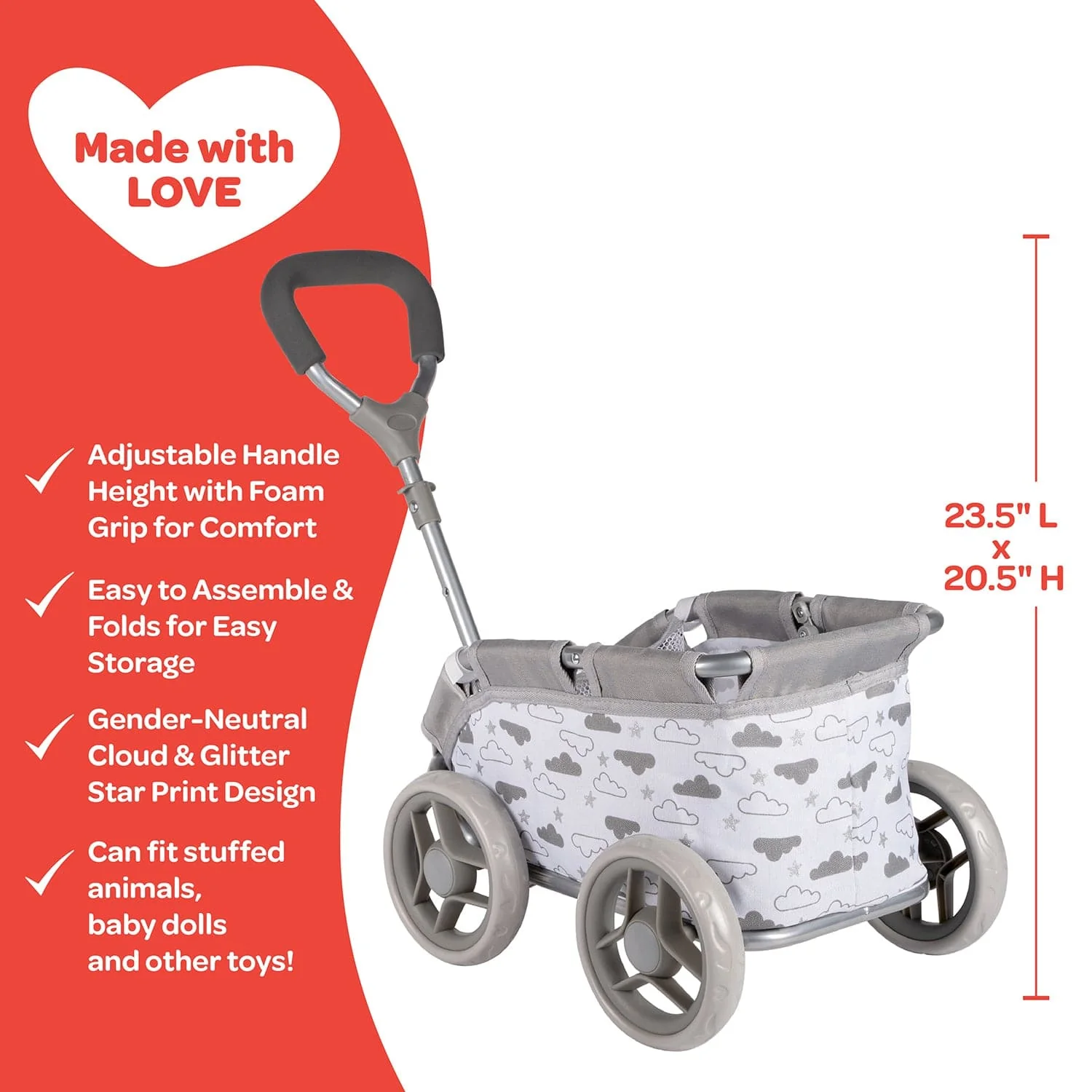 Adora Baby Doll Wagon - Twinkle Stars - Image 4