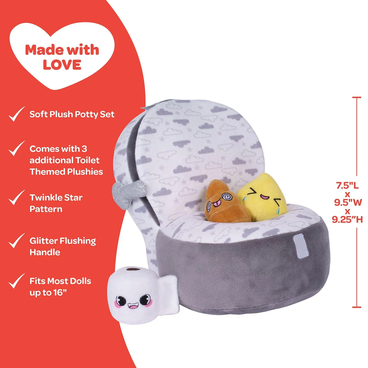 Adora 4-Piece Potty Training Plush Set - Twinkle Star - Image 5